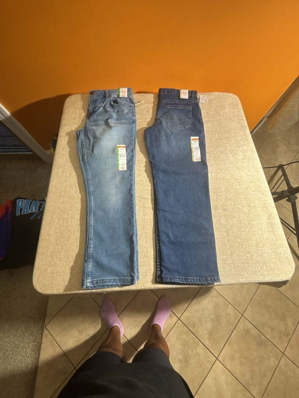 2 Wonder Nation Boys 1 Straight and 1 relaxed Size 10 Husky Vintage Wash Stretch